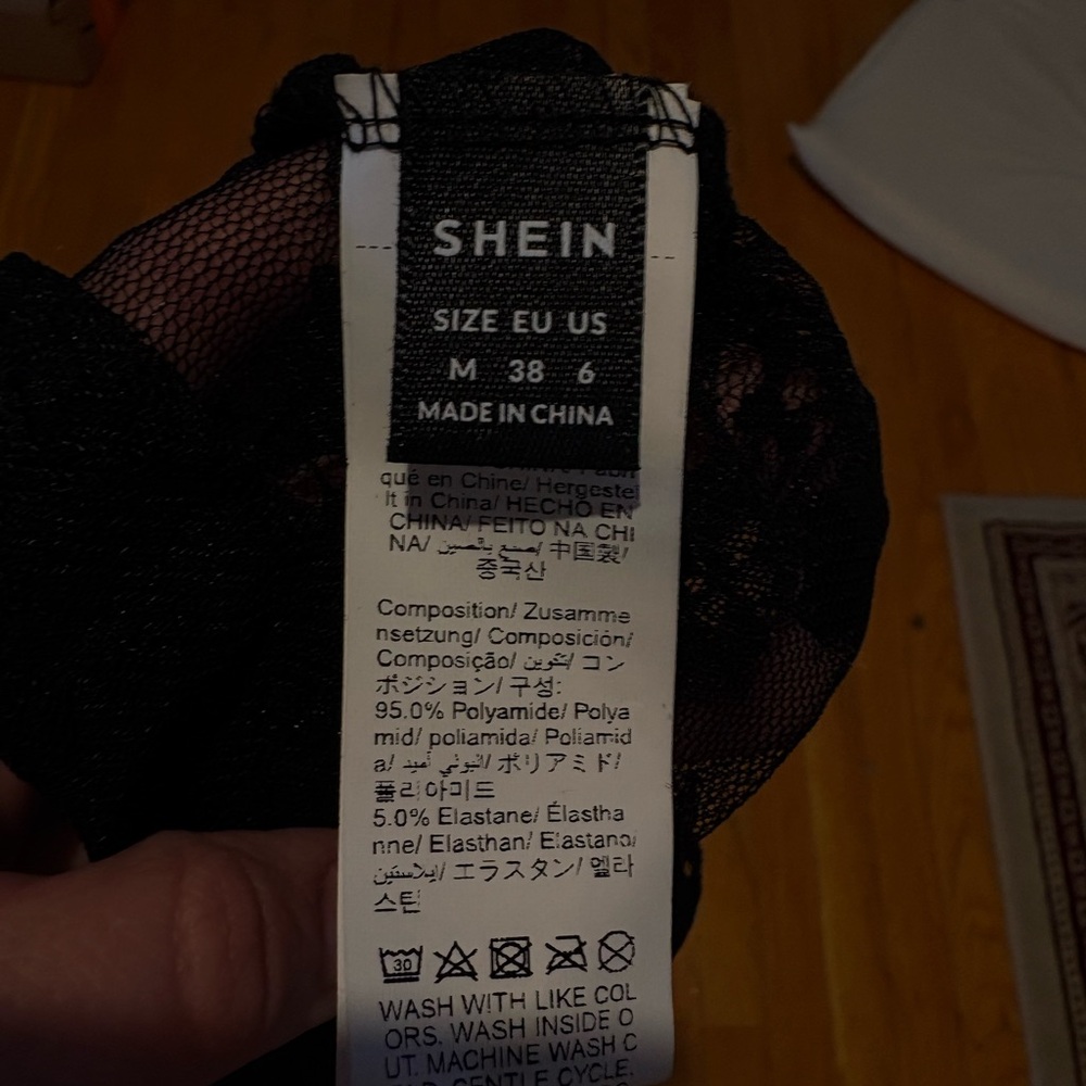 SHEIN Black Lace Top - Picture 6 of 9